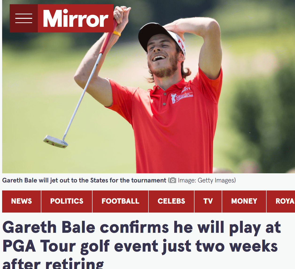 转战新赛场！贝尔将参加PGA巡回赛 开启高尔夫生涯