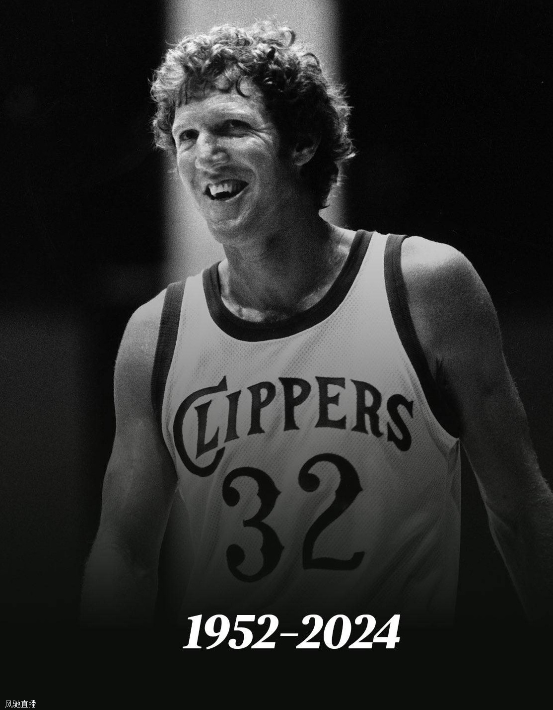 比尔-沃顿去世！享年71岁 NBA生涯2冠+篮球名人堂成员