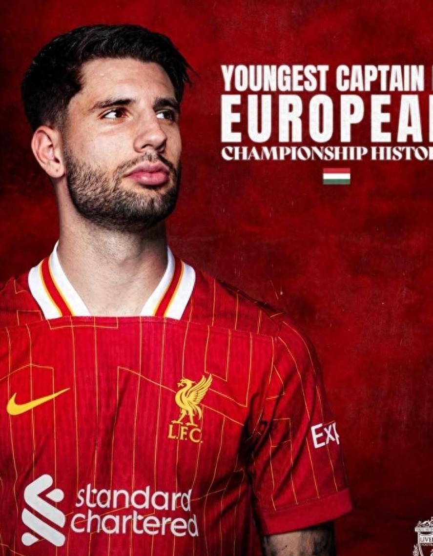 年轻有为23岁索博成为欧洲杯历史最年轻队长，利物浦送祝贺