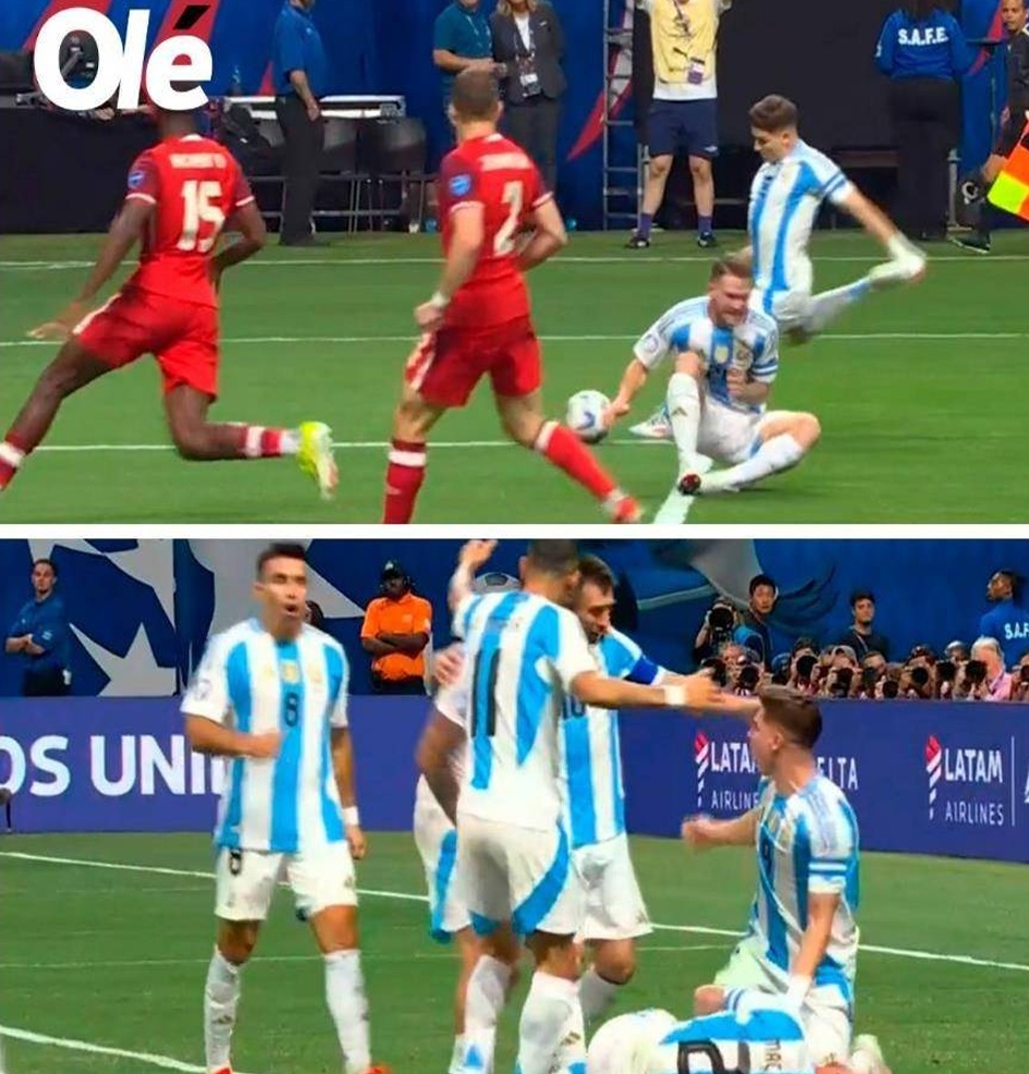 2-0，阿根廷队开门红！梅西又天秀：1脚穿透4人防守，进球不庆祝相关图四
