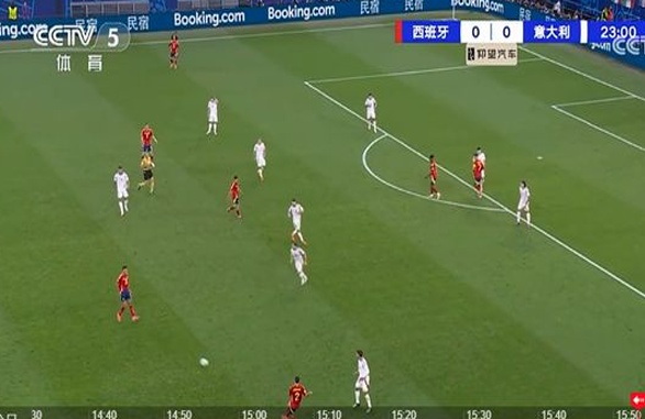 欧洲杯转播画面出bug，网友调侃：中国特供广告相关图十四