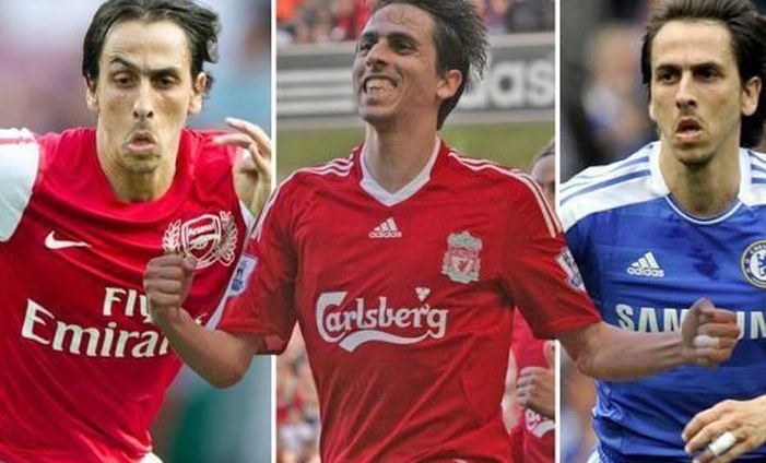 这三位富有的球员在利物浦是法宝，在切尔西身披10号球衣，在阿森纳崭露头角