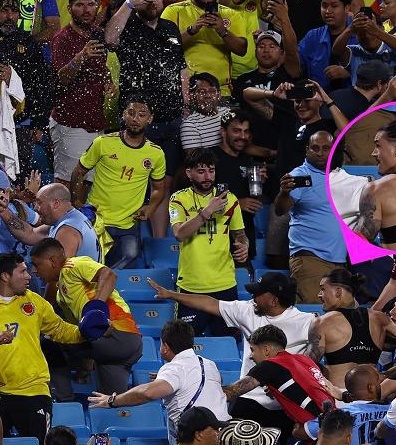 十人制比赛乌拉圭不敌哥伦比亚惨遭淘汰！努涅斯是罪魁祸首，赛后与一名球迷发生争执相关图三
