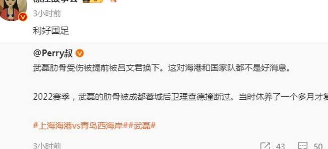 冲突！武磊疑似肋骨骨折，但媒体消息称这对国足来说是一件好事相关图四