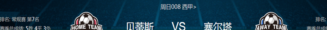 周日008：贝蒂斯VS塞尔塔比分预测分析 西甲已经连续击中5场