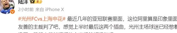 热议申花亚冠比赛裁判：这是对咱们最友善的主裁，光州球迷快把球场掀了相关图五