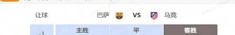 西甲+德乙串关解析 巴萨VS马竞 纽伦堡VS不伦瑞克