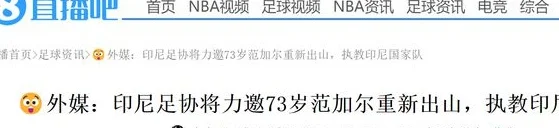 不满6分排第3！曝印尼换主帅 请73岁欧洲名帅执教 国足出线却反转相关图二