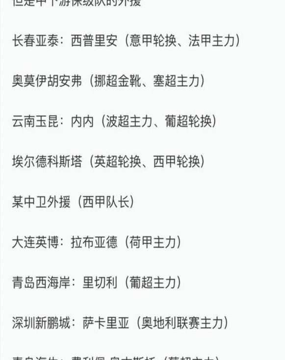 2025赛季申花 上港新援都是巴西的 倒是中下游球队新援很卷相关图二