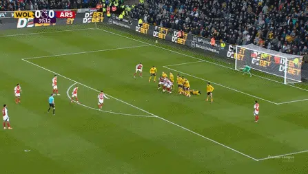 ⚽英超半场：哈弗茨造险，斯凯利染红，狼队暂0-0十人阿森纳相关图三