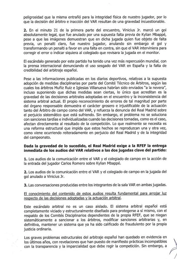 皇马官方：裁判系统对皇马双标 呼吁改革&撤换裁判系统主要负责人相关图三