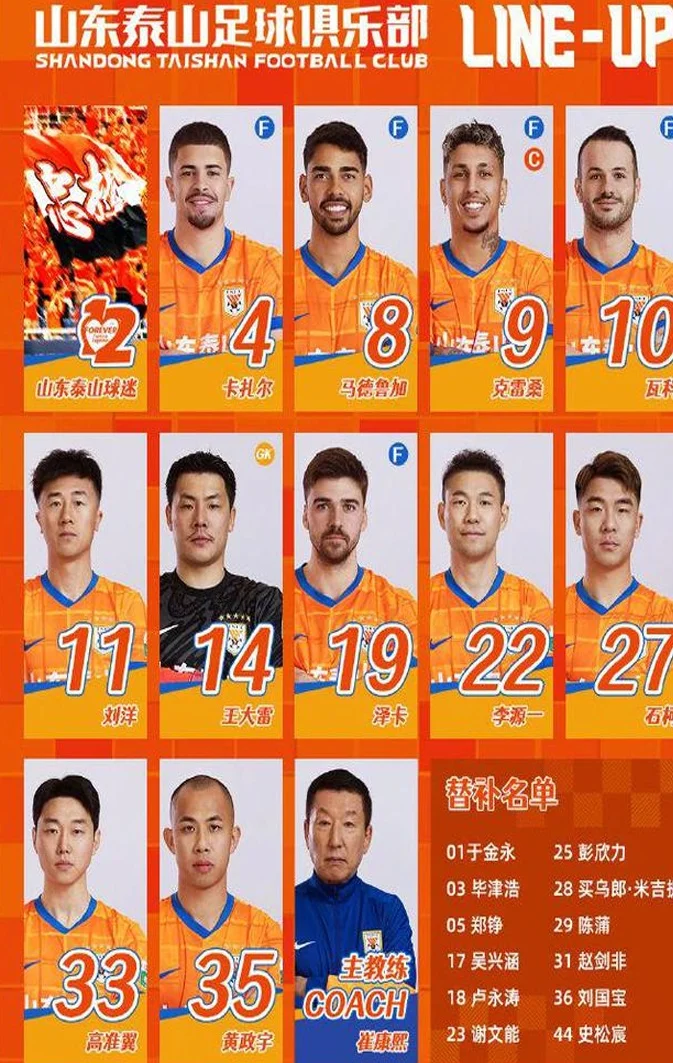 李源一任意球破门，泰山4-0领先！谭龙超远吊射破门，亚泰2-0领先