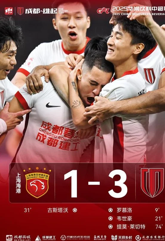 足球报：蓉城面对中超前五2胜1平，对于信心积累十分重要