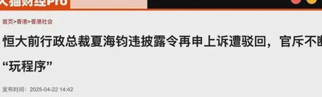 恒大“二号人物”夏海钧，还有最后48小时相关图二