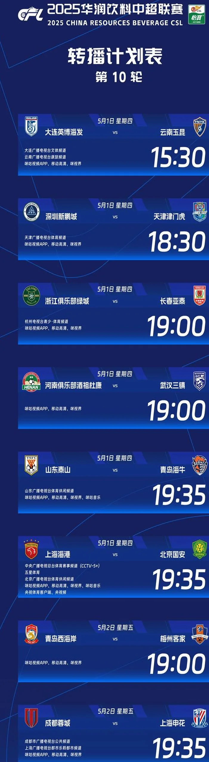 3大频道直播海港国安，山东体育聚焦齐鲁德比，都市乐聆播申花