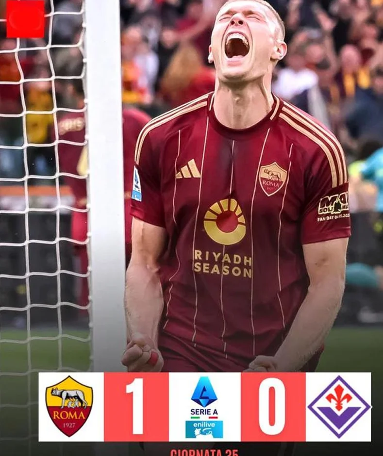 19轮联赛不败！神奇的拉涅利！罗马1-0佛罗伦萨，一夜杀入意甲第4相关图二