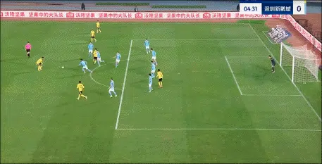 半场-青岛西海岸0-0深圳新鹏城 西海岸开场20秒两中框深圳0射正相关图二