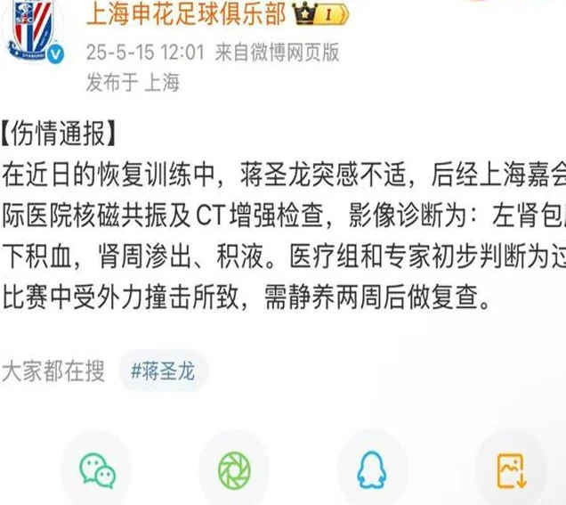 蒋圣龙突遭伤病出战世预赛存疑，国足生死战后防线严重减员相关图二