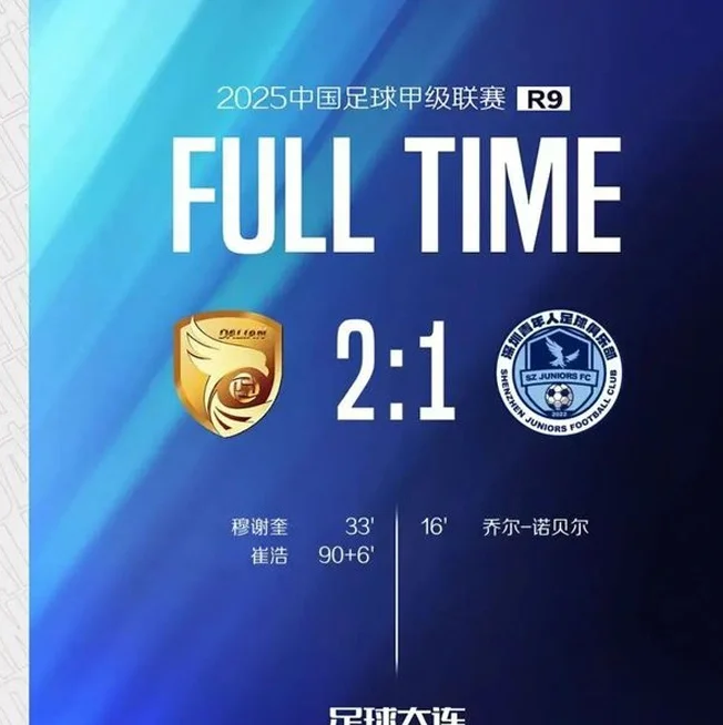 逆转取胜！大连鲲城2：1击败深圳青年人相关图二