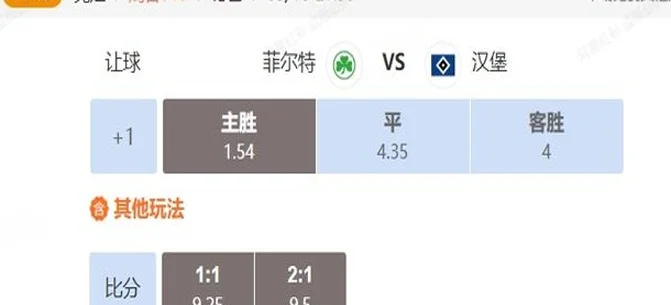 德乙+意甲串关解析 菲尔特VS汉堡+佛罗伦萨VS博洛尼亚