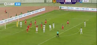 半场-贵州筑城竞技0-1天津津门虎 王政豪头球破门郑圣雄染黄相关图二