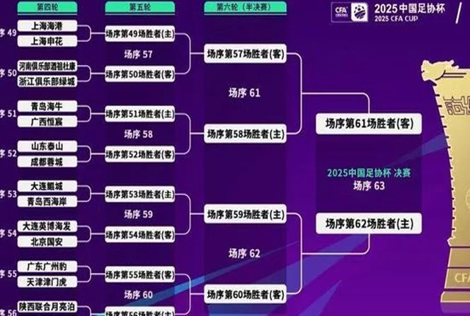 足协杯16强对决诞生！两场强强对战，上海海港下下签相关图三
