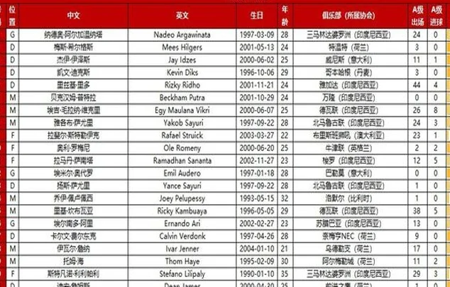 国足VS印尼23人大名单：王钰栋11号+2人停赛落选 身价仅是对手1/3相关图三