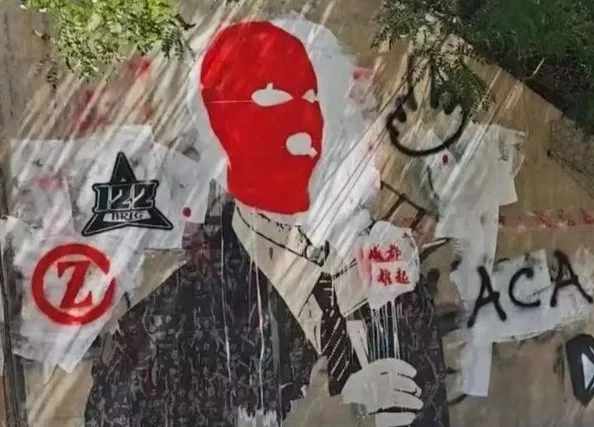 成都部分球迷输球后涂鸦胡葆森，侮辱河南，被曝图案像极某球迷会