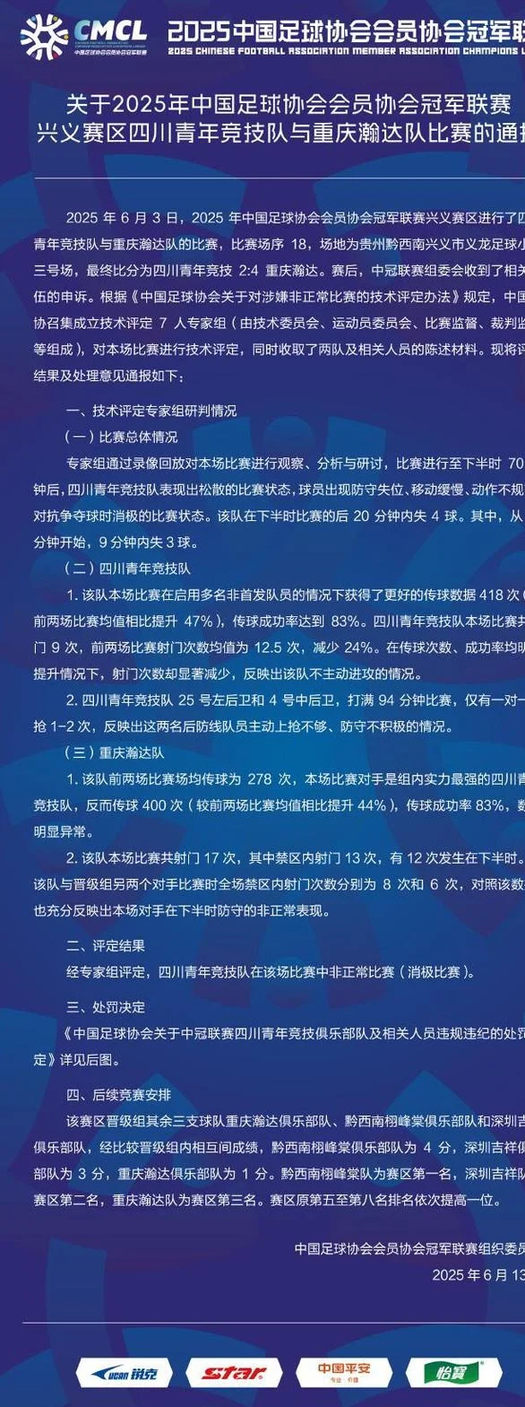 重磅罚单遭质疑！名记6问足协：为何有争议比赛不认定消极比赛？相关图二